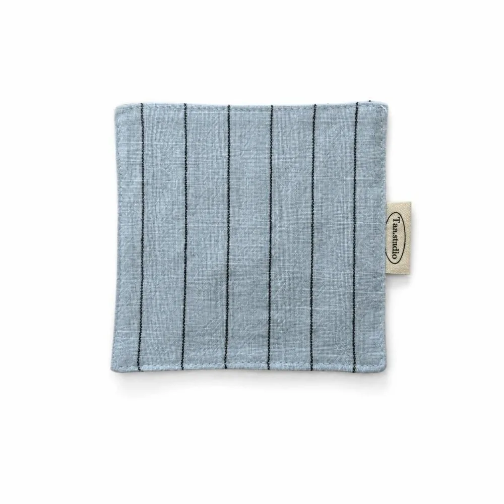 New Floral Cotton Coaster Bowknot Stripe Series Table Placemat Non-Slip Embroidery Water Cup Mat Table Decoration