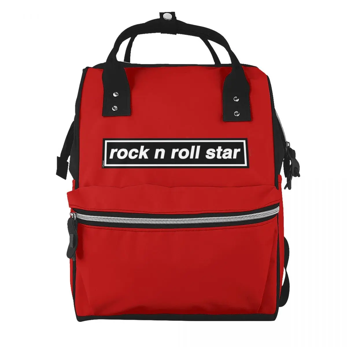 Rock N Roll Star Student Backpack School Bag Hiking Travel Daypack for Men Women Bookbag Shoulder Bags