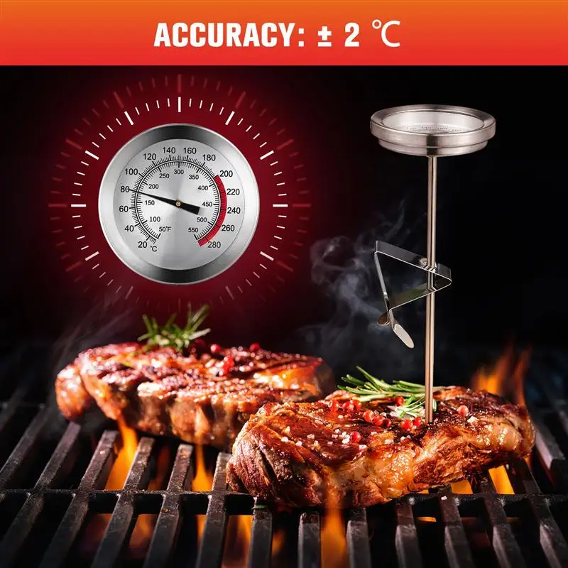 Oil Temperature Gauge Frying Deep-Fried Pot Clip Kitchen Turkey Barbecue Food Cooking Kitchen Meat Probe Frying Thermometer