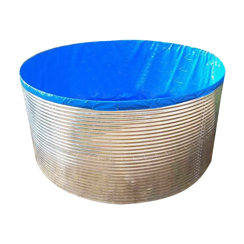 

Round waterproof scraper high density galvanized sheet fish pond