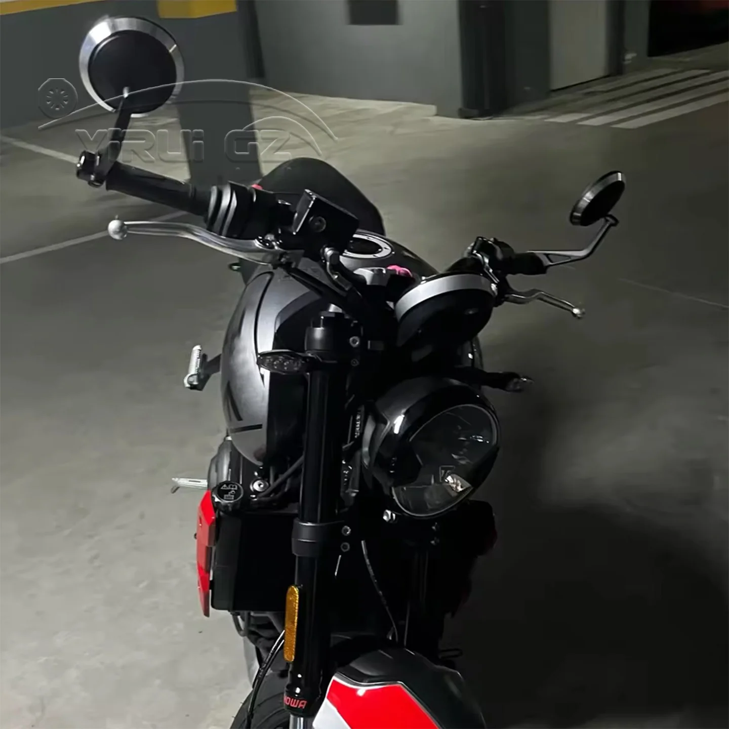 Motorcycle For Rocket 3 Street Triple S 765 765RS 765R Speed Triple 1200RS 1200 RR Handlebar Rearview Handle Bar End Mirrors Kit