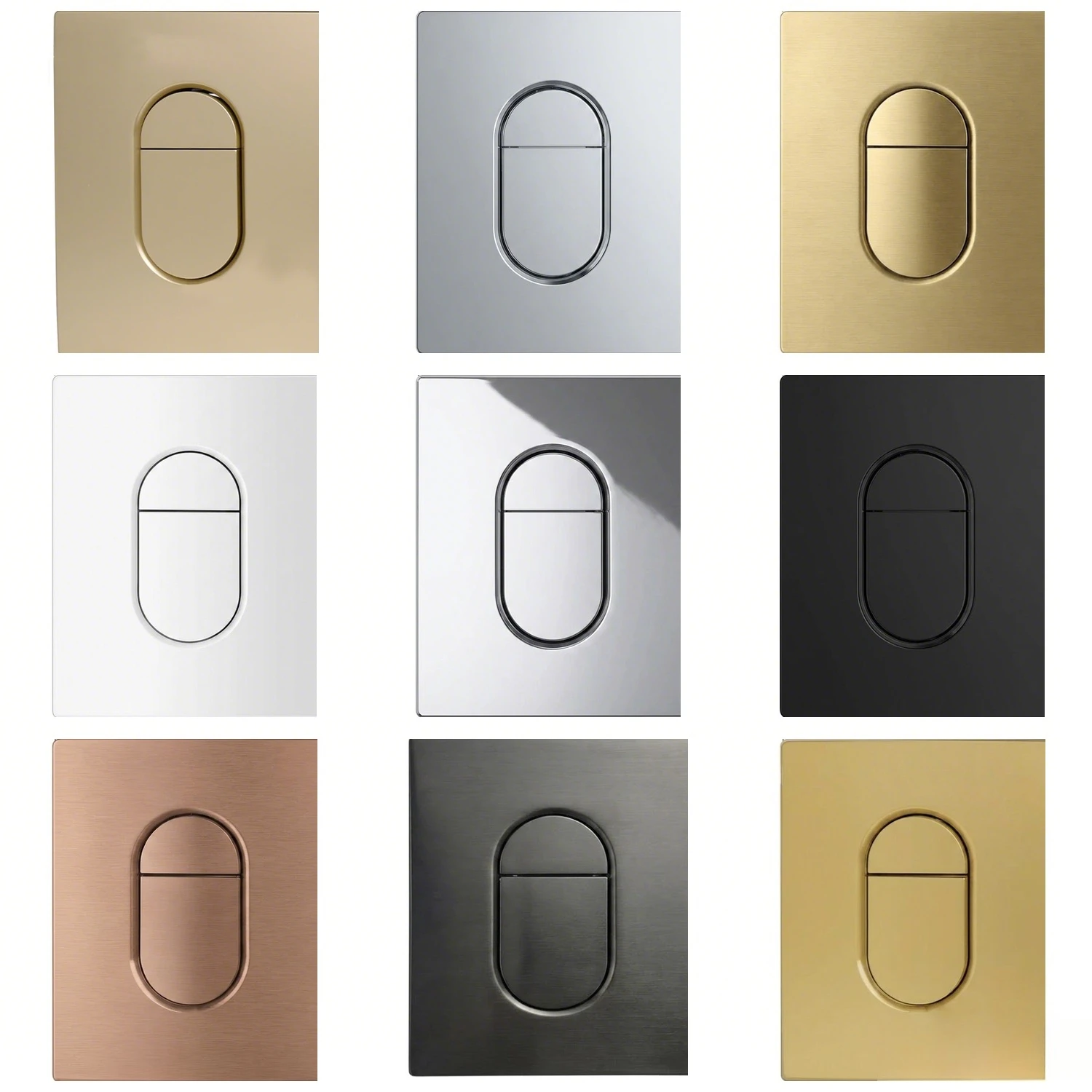 Dual Flush Push Button Plate Compatible with Grohe Skate Cosmopolitan 38844000 Concealed Cistern Flush Plate Replacement