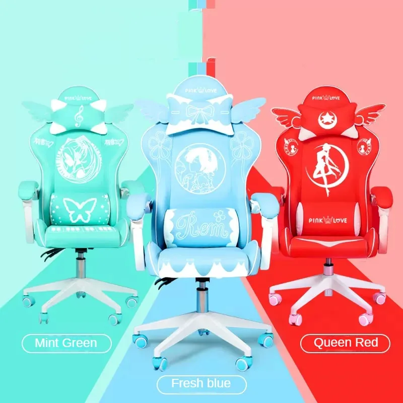 

Lovely Chair Pink Chair Gaming Chair Silla Game Girl Chair Live Chair Computer Chair Color Chair Office Chair Bedroom Chair