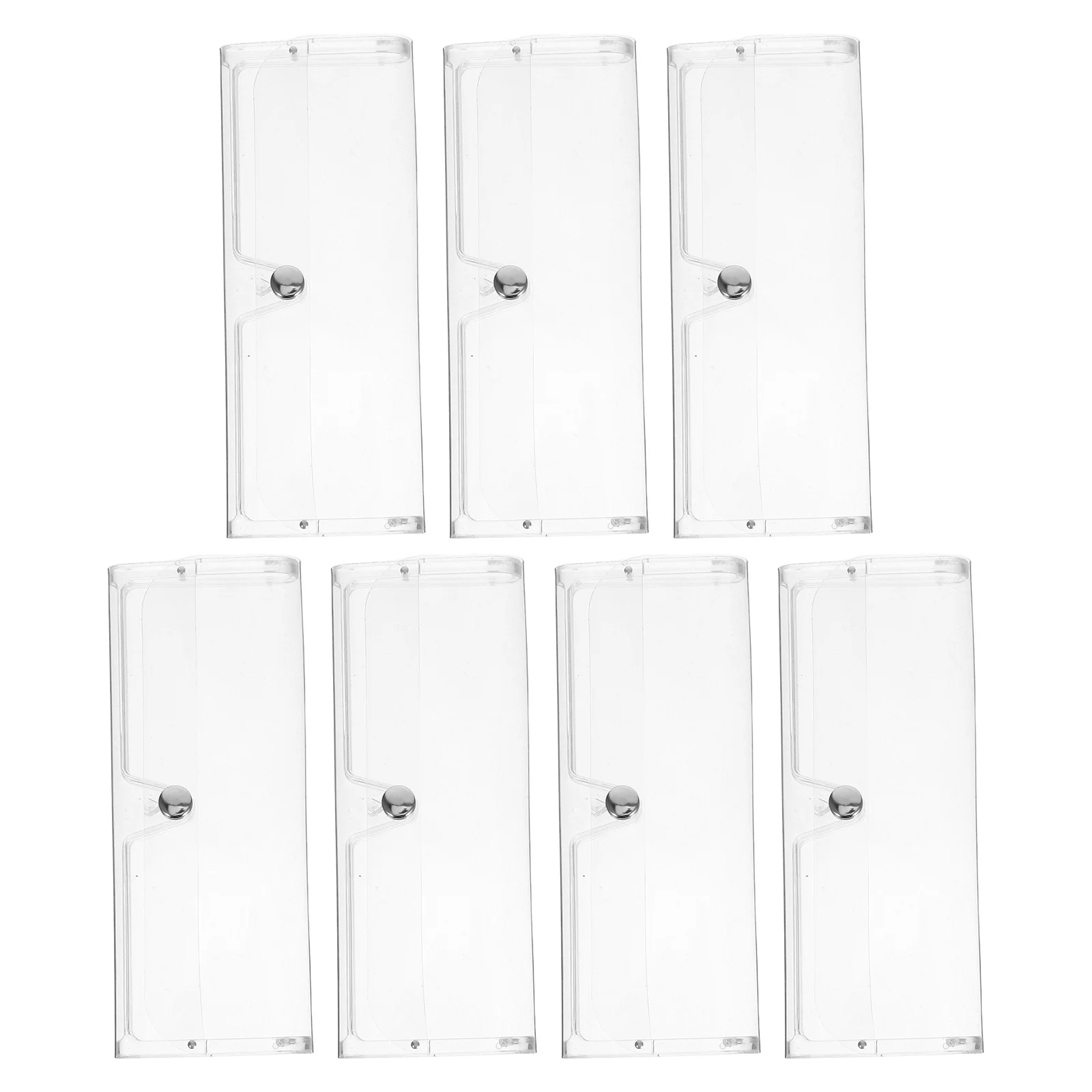 

7Pcs Sunglasses Case Hard Shell Eyewear Box for Daily Use Travel Lightweight Impact Resistant Smooth Finish Elegant Shape