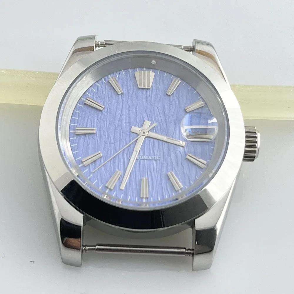 36/39mm nh35 Dial with Case Hands Watch Accessories  Men's/Women's Green Black White dial fit nh automatic movement 35a/36a