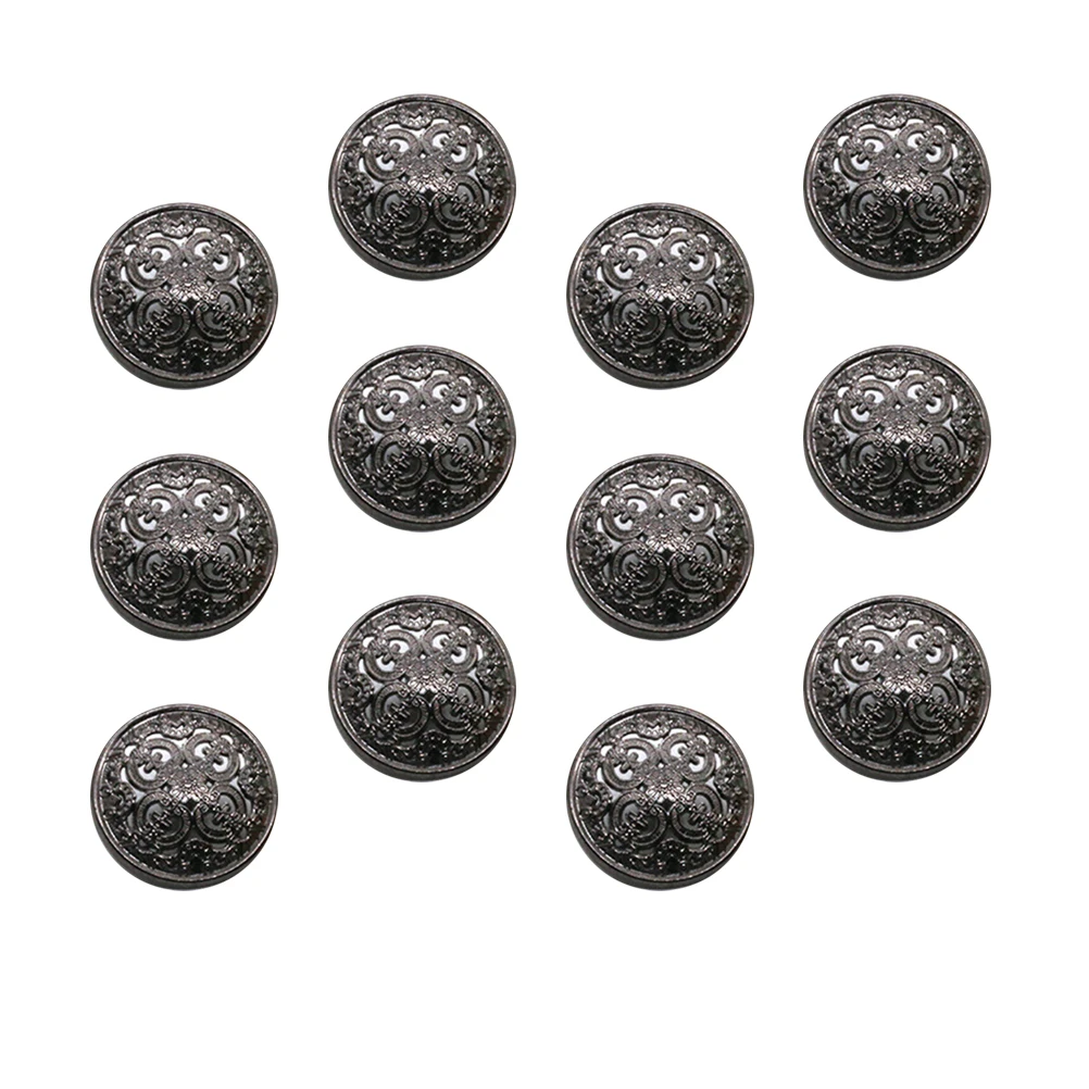 

30Pcs Metal Button 18Mm Premium Hollow Button for Jackets Hats Shoes DIY Sewing Craft Decoration Fastening