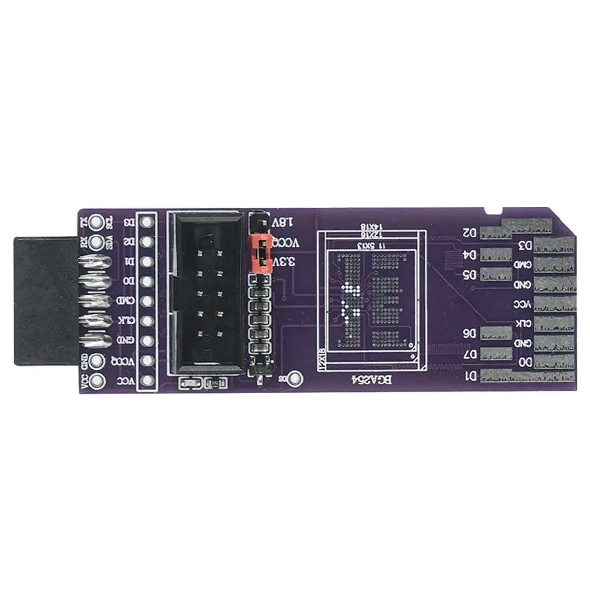 a01r-placa-de-leitura-e-escrita-simples-rt809h-isp-para-emmc-nand-flash-com-bga254-sd-emmc-8bit-18v-para-programacao-em-circuito