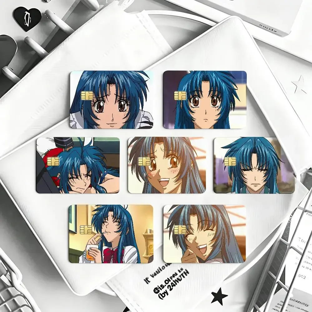 Kaname Chidori Full Metal Panic! Credit Card Sticker Waterproof PVC Skin Cover For Debit Bank Card, Removable Card Decal Wrap