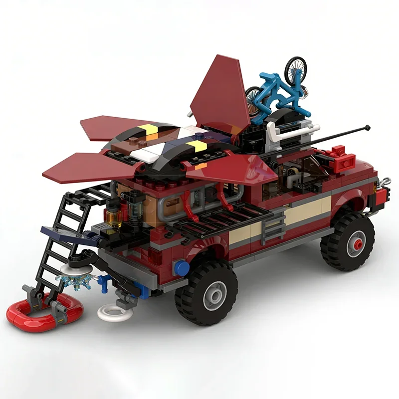 477pcs MOC City Champions Custom Forded Ranger V 3 The RV Model Building Blocks Construction Festival Gifts Toys Idea Brick