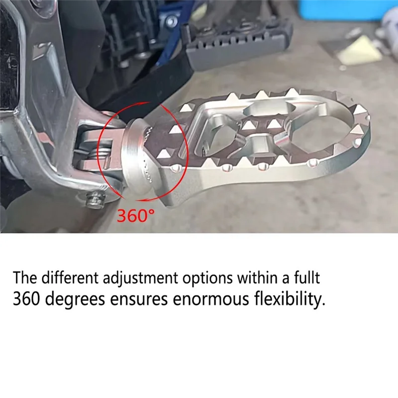 

Adjustable Front Footrest Rotatable Foot Rest Footpeg For Ducati Scrambler 400 800 1100 (Silver)