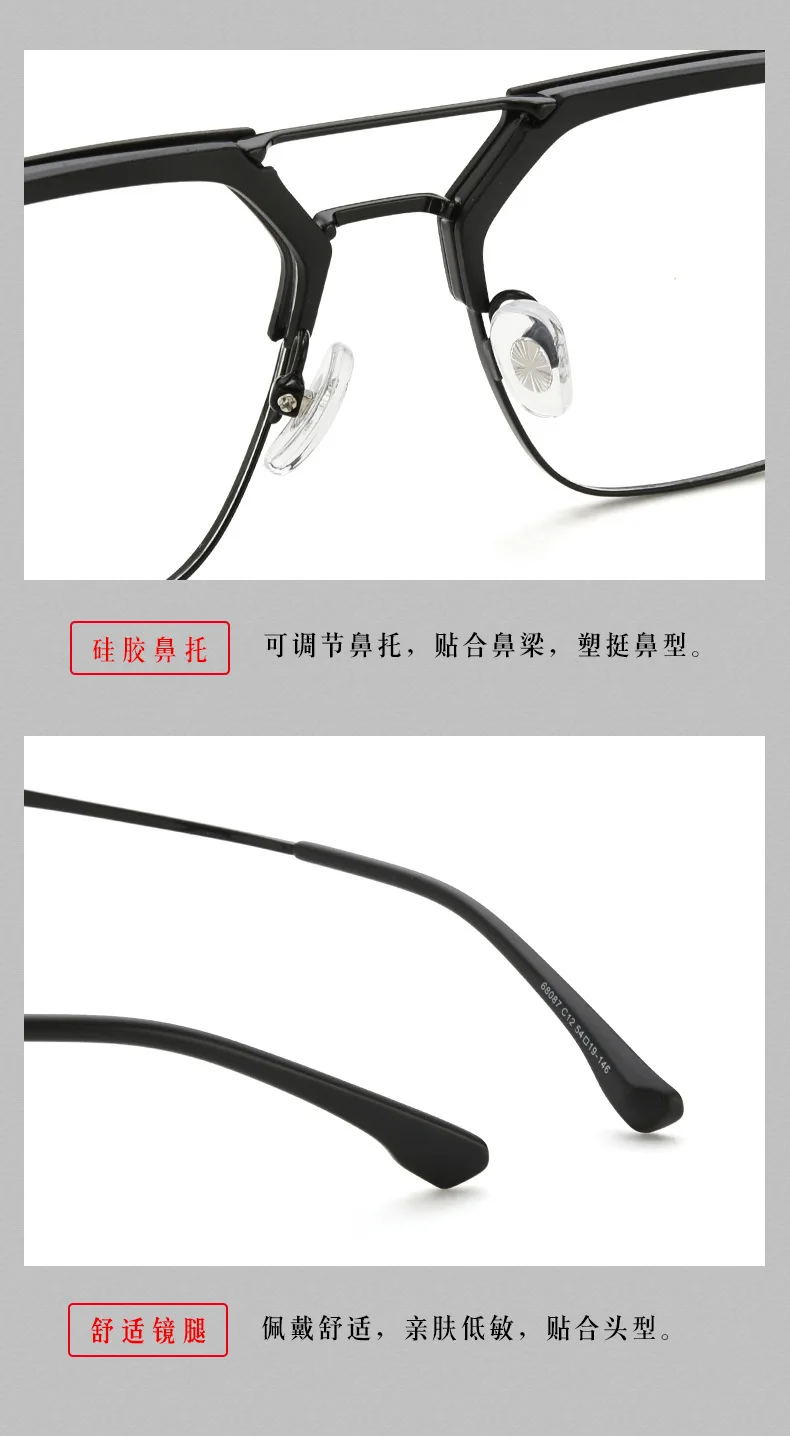 Shatar neue Lesebrille Männer Anti Blaulicht High Definition großen Rahmen mittleren Alters ältere Frauen Mode hochwertige – Detail 9