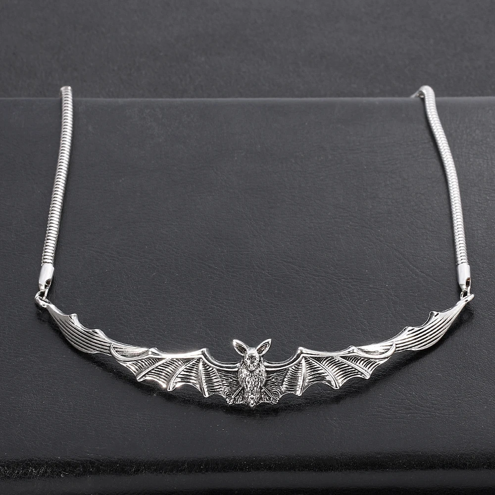 Gothic Bat Choker Vampire Bat Pendant Necklace Dark Style Choker Bat Necklace Gift