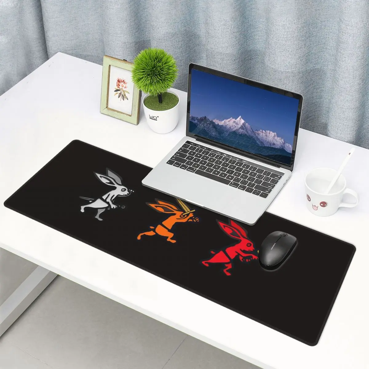 Large Mouse Pad Rabbit Trio Kingdom Come Deliverance Ii Gamer PC Laptop Mats Keyboard Carpet Computer Gaming Desk Mat