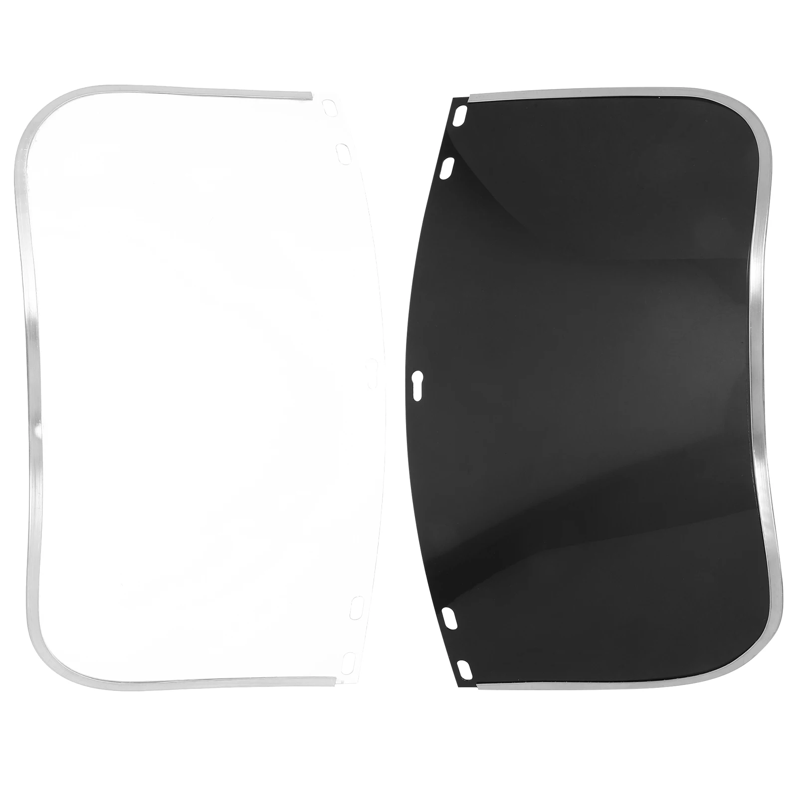 2개입 용접용 두꺼운 PC PVC 중량급 안전 바이저 충격 저항 스플래시 보호용 하드 헬멧 건설용