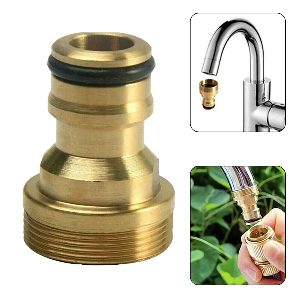 Basin Connector Brass Water Pipe Adapter Basin Fitting for Kitchen Faucet Thread Connector Convenient Installation