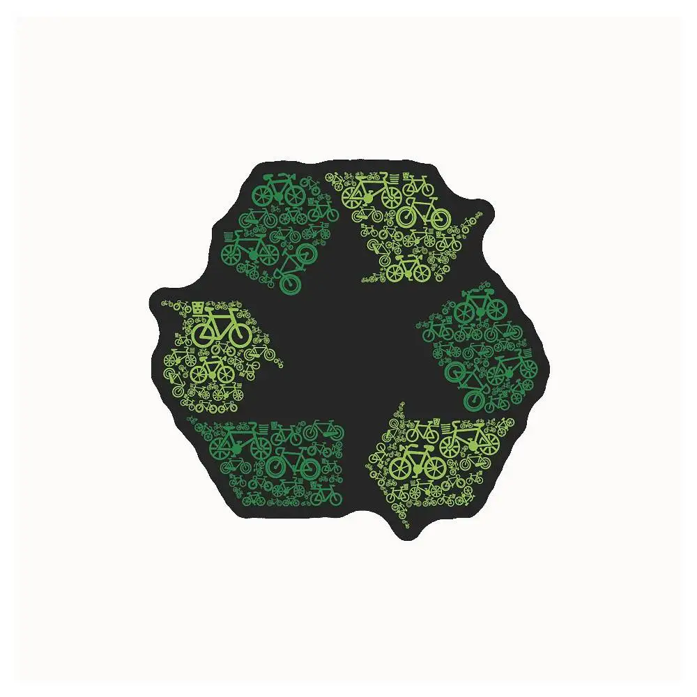 Bicycle Recycling Waterproof Stickers For Decorating Car Windows Motorcycles And Computers.