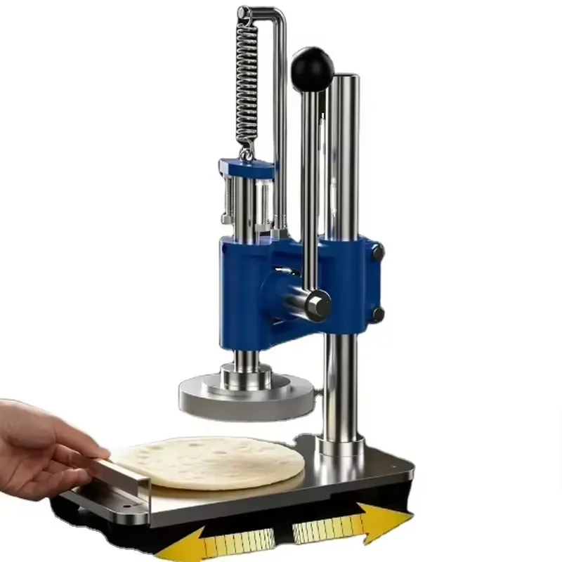 Manual Pancake Press Machine Hand Operated Dough Flattener Tool for Making Moon Cake Meat Patty Burger Kitchen Baking Gadget
