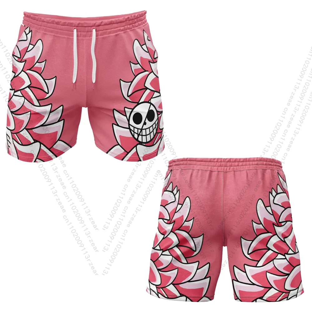 

Doflamingo цельные шорты японского аниме мужские косплей костюм принт аниме спортивные шорты для мальчиков пляжные повседневные спортивные штаны для плавания