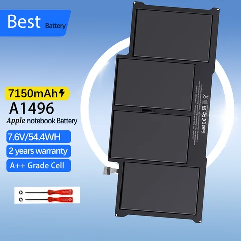 A1405 batería del ordenador portátil A1496 para Apple MacBook Air 13 "A1466 2012/2013/2014/2015/2017 MD760LL/A MD761CH/A 7,6 V 7150mAh A1405 A1396