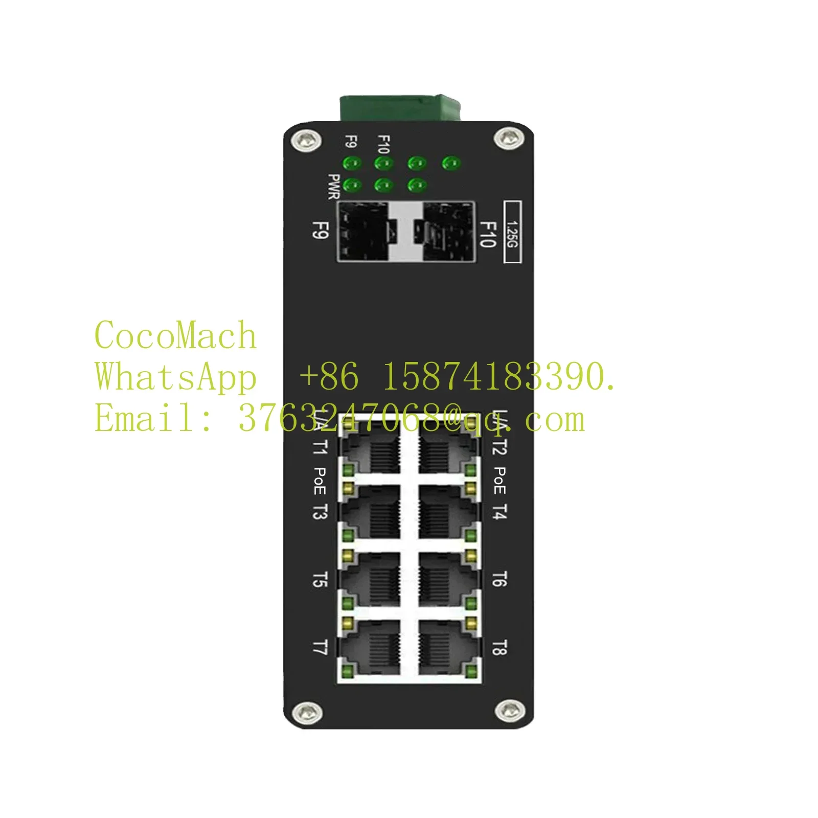 8 Port Managed Gigabit Switch Din Rail Industrial L2+ 8 Port 10/100/1000T 802.3at PoE + 2-Port 1000X SFP Fiber