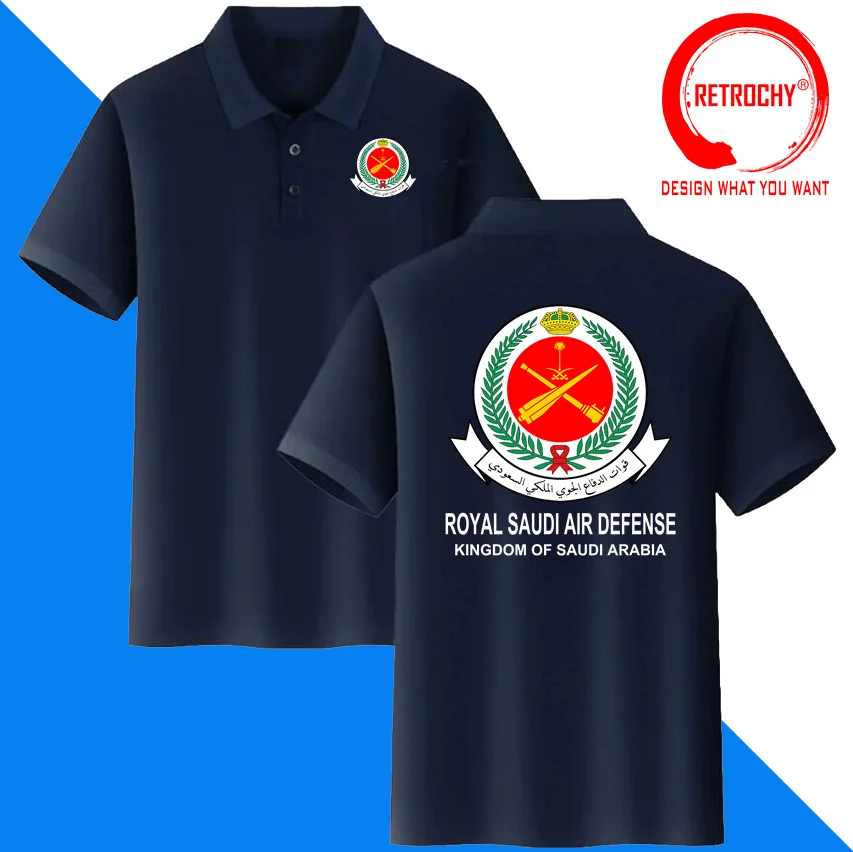 Kingdom of Saudi Arabia Polo Shirt Saudi Arabian Army SA SAU Polo Shirts Country Tactical Military Royal Saudi Air Defense Shirt