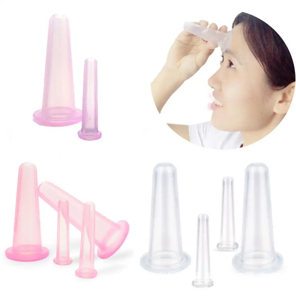 Natural Silicone Vacuum Cupping Cup, Anti celulite, Terapia Facial Corporal, Copos de Massagem, Beleza Cuidados Com A Pele Ferramentas, Dropshipping