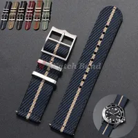 20 22mm Nylon Strap for Tudor for Omega Watch Band Woven Canvas Fabric Band for Seiko Men Military Sport Quick Release Bracelet