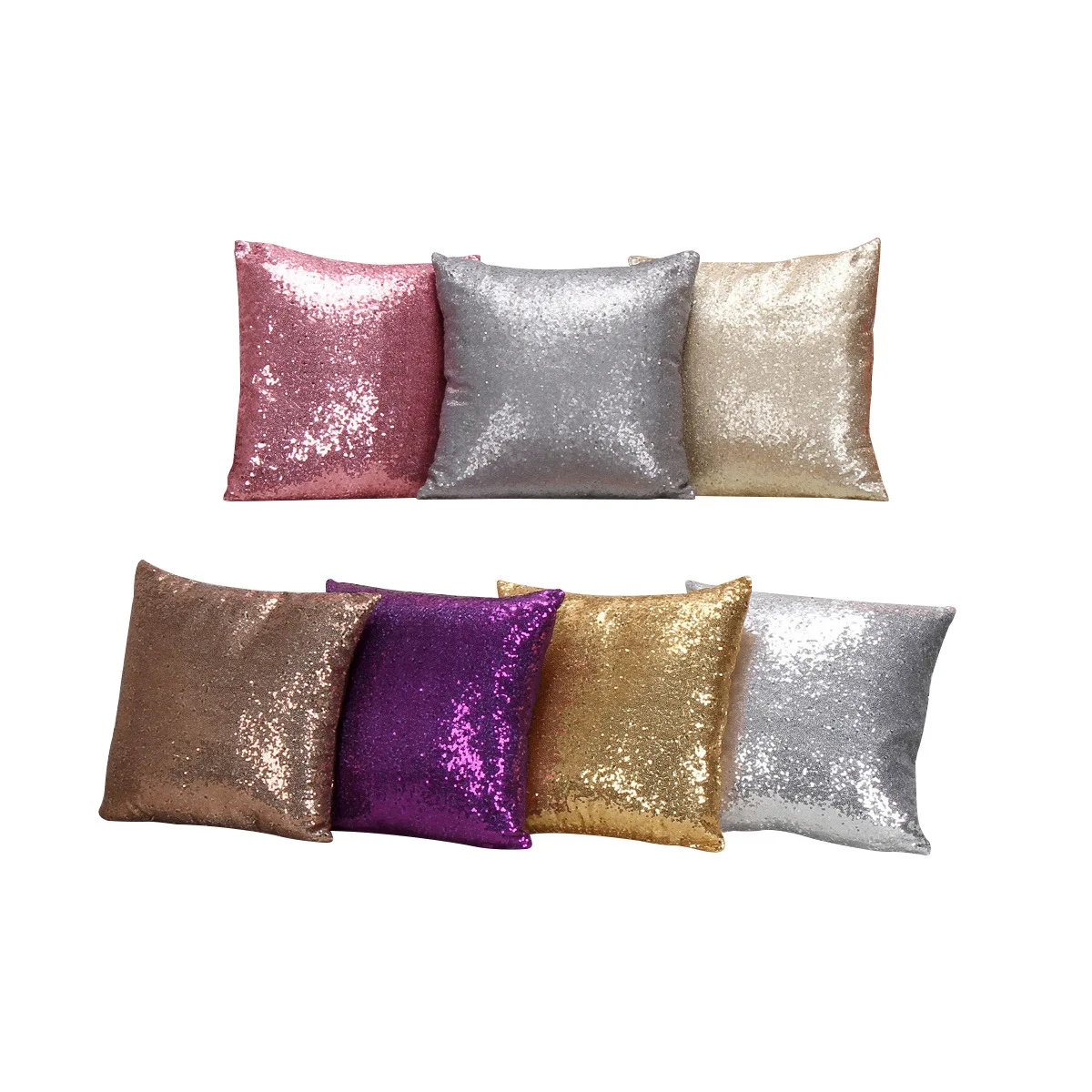 Cushion Cover 45*45cm Luxury Mermaid Glitter Pillowcase With Sequin Throw Pillow Cover Home Decor Pillow Case For Sofa Office