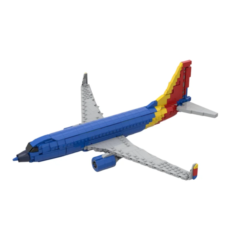 

MOC architectural aircraft style model, small particle building block toy set of 1038 pieces, suitable for all enthusiasts to as