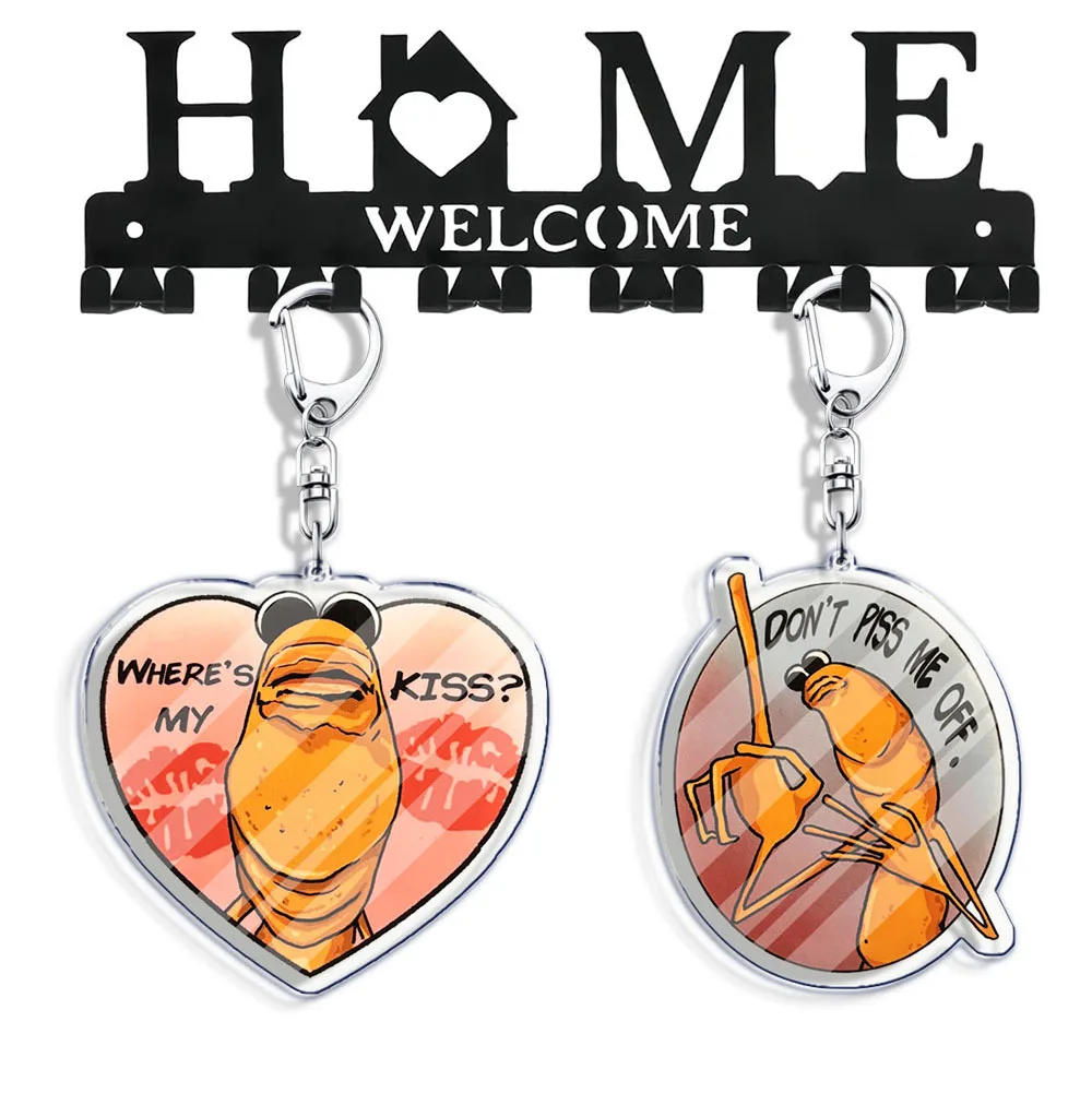 ماركوس دودة روبرت مساعدة الكرتون تشيبي المفاتيح الاكسسوارات حقيبة Charms Keyrings مجوهرات المشجعين الأصدقاء لعبة عشاق الهدايا