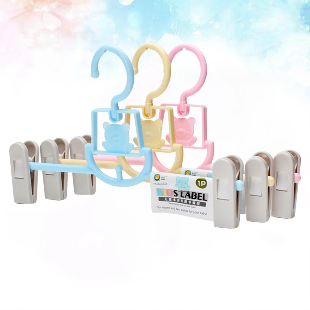 

3pcs Pants Hanger Adjustable Trouser Rack Skid Resistance Clothes Clips Laundry Hanging Home Clothing Shop Use