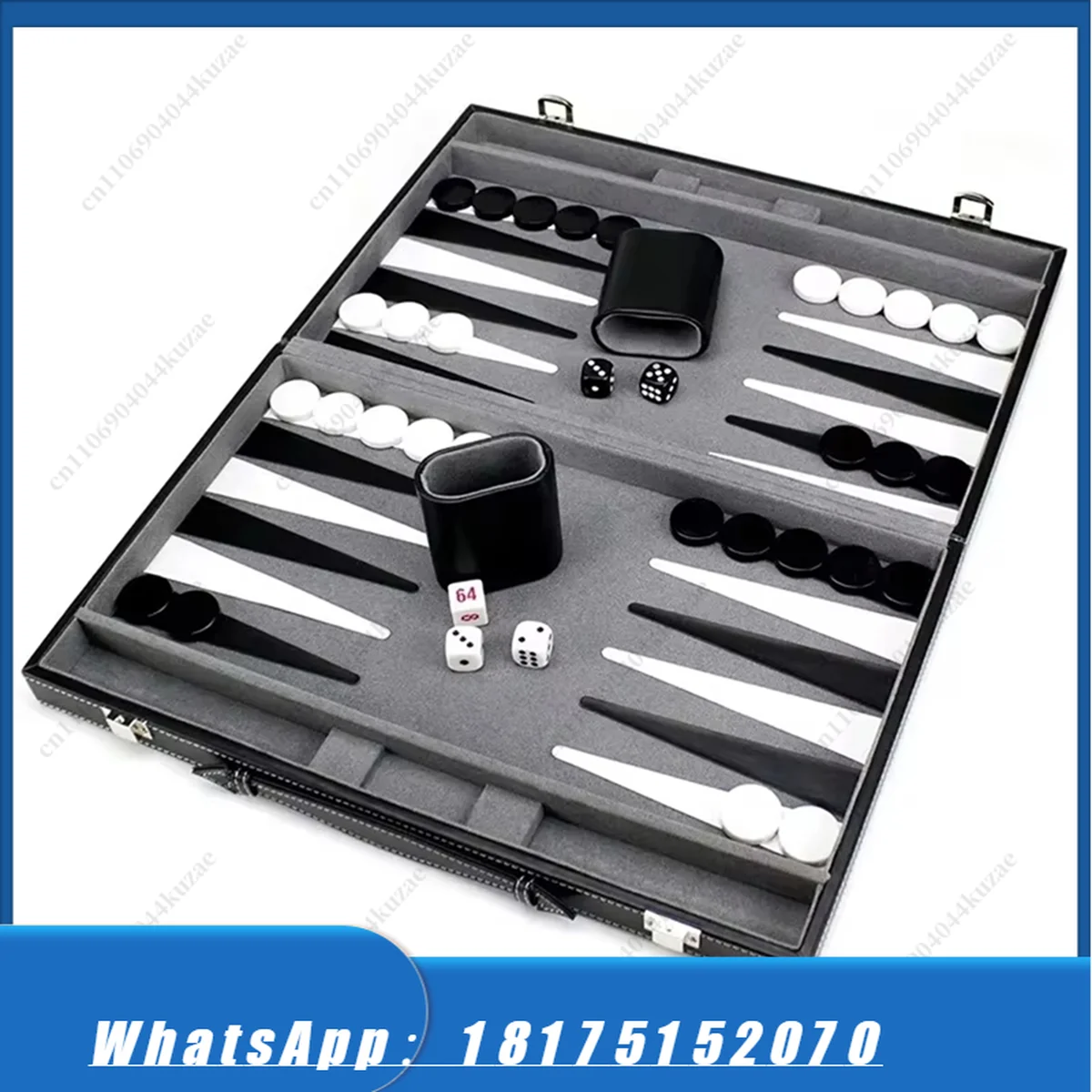 Strategy Board Game - HLH Portable Folding Backgammon Game Set,