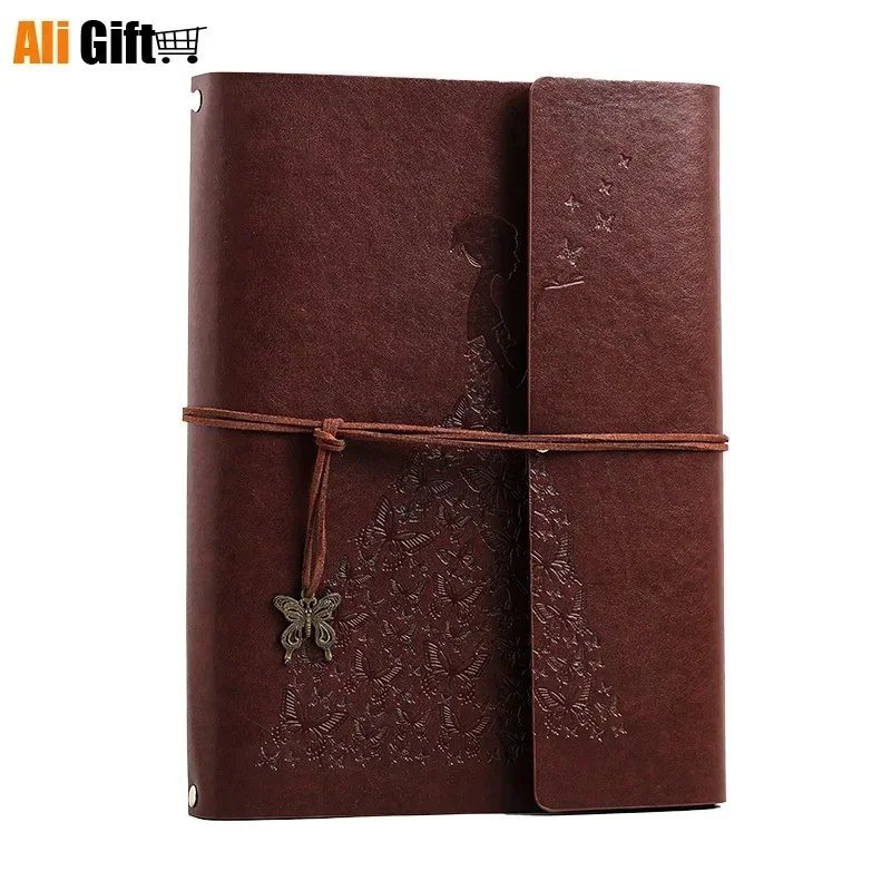 30 Sheets Creative Vintage Leather Photo Album Scrapbook DIY Handmade Memorial Guestbook Wedding Family Stick Book Baby Memory