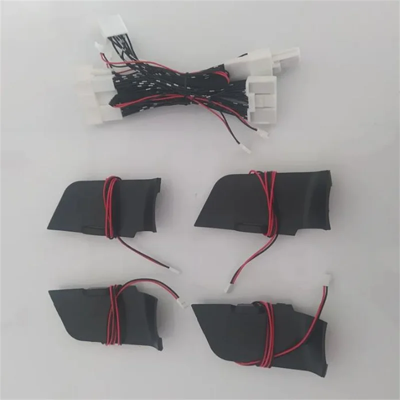 Car LED Door Bowl Armrest Atmosphere Light Interior Door Bowl Handle Ice Blue Decor Light For Toyota Rav4 2019 2020 2022 2023