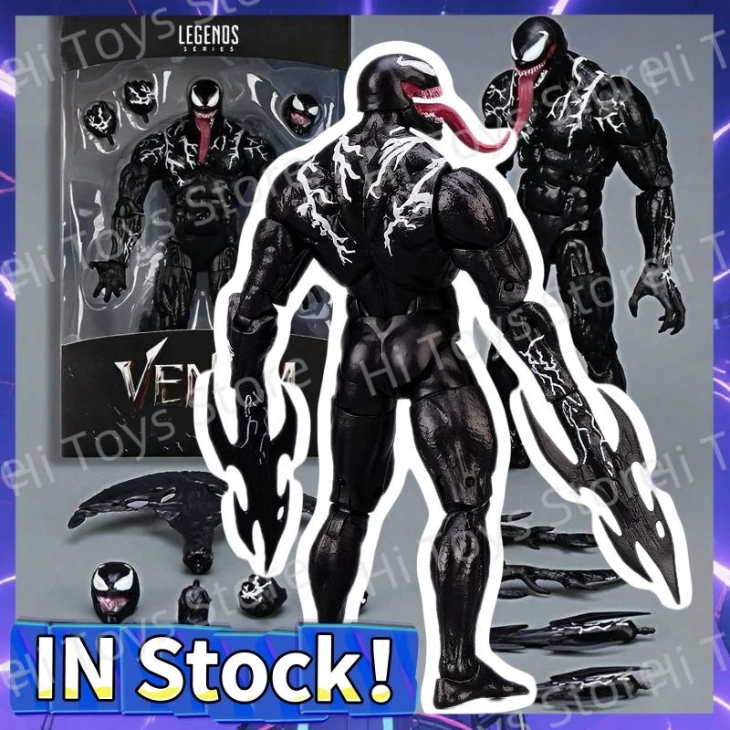 

In Stock Mess Toys Venom legends Action Figure Joint Movable Toys Change Face Statue Model Doll Collectible kids for Toy Gift