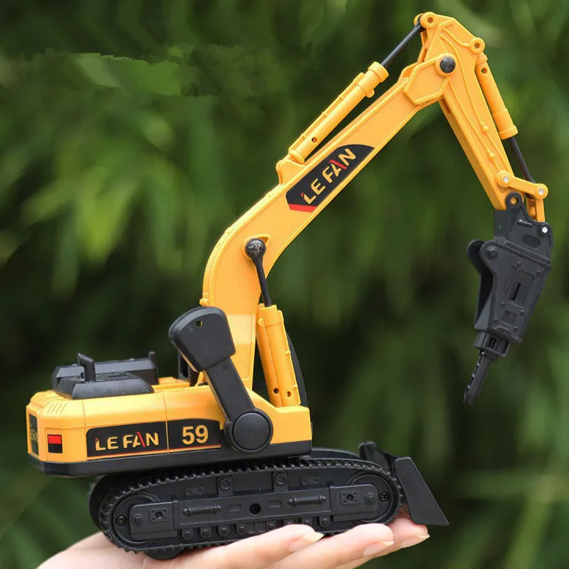 

1: 50 plastic engineering vehicle excavator model,wood grabber crusher toy,Exquisite children's gifts,wholesale