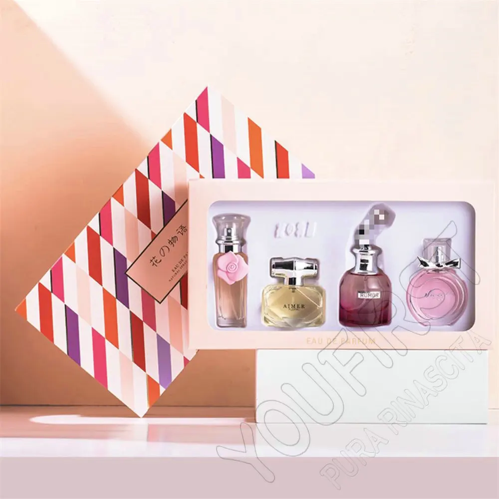 Classic Brand Perfume Women Eau de Parfum Femme 100ml Club De Nuit Perfumes Feminino Gift Box 4Pcs Set Floral Fruity Scent Spray