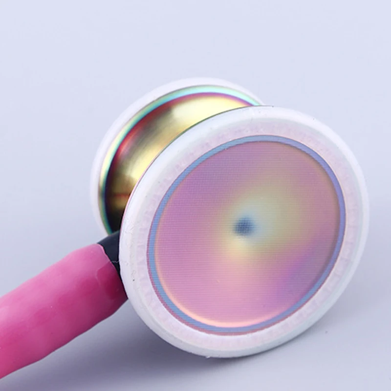 Rainbow Medical Dual Head Portable Professional Clinical Cute Cardiology Stethoscope Health Tool for Nurse Doctor Students B1