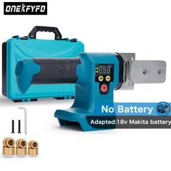 Electric Cordless Pipe Welding Machine Fuser PE/PPR/PPC Soldering Iron Plastic Tube PP Heating Hot Melt For Makita（No Battery）