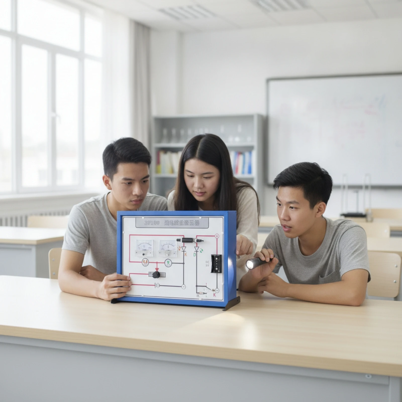 Photoelectric Effect Demonstrator Hands-on Photoelectric Effect Apparatus Training Panel Analog for High School Students