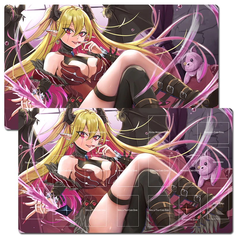 

YuGiOh Lacrima The Scarlet Sorrow TCG CCG Коврик для торговых карточных игр Настольный игровой коврик для игр Коврик для мыши 60x35 см