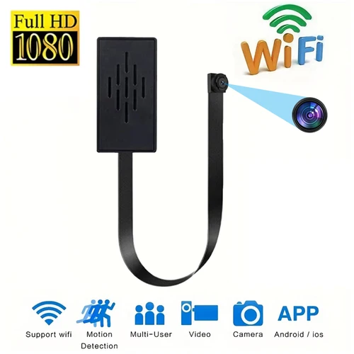 Mini cámara HD 1080P, módulo inalámbrico portátil DIY, cámara WiFi, grabadora de vídeo, detección de movimiento, videocámara P2P, compatible con vista remota