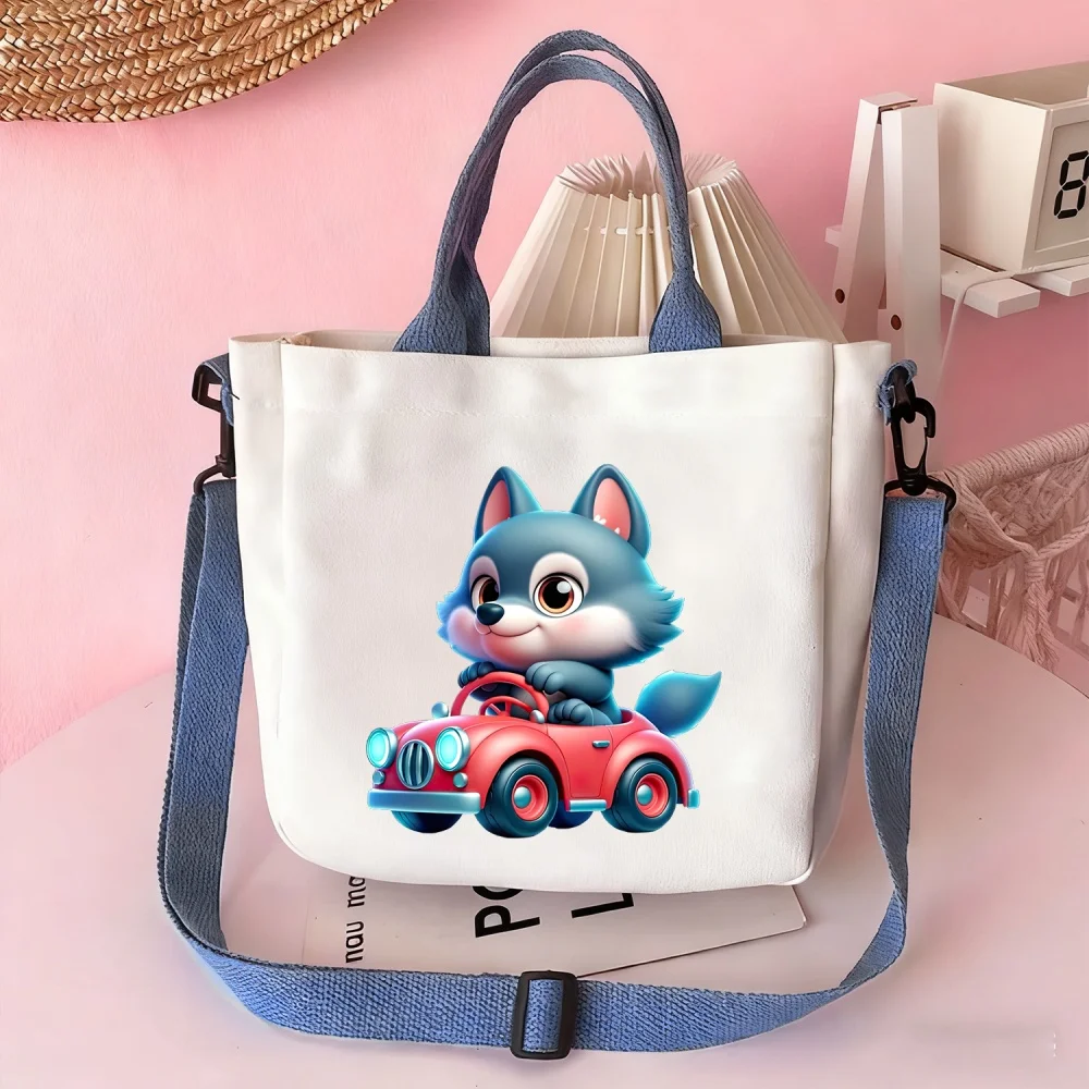 Handbags and Crossbody Bags featuring a Little Fox Pattern; Cosmetic Pouches for Travel and Organization