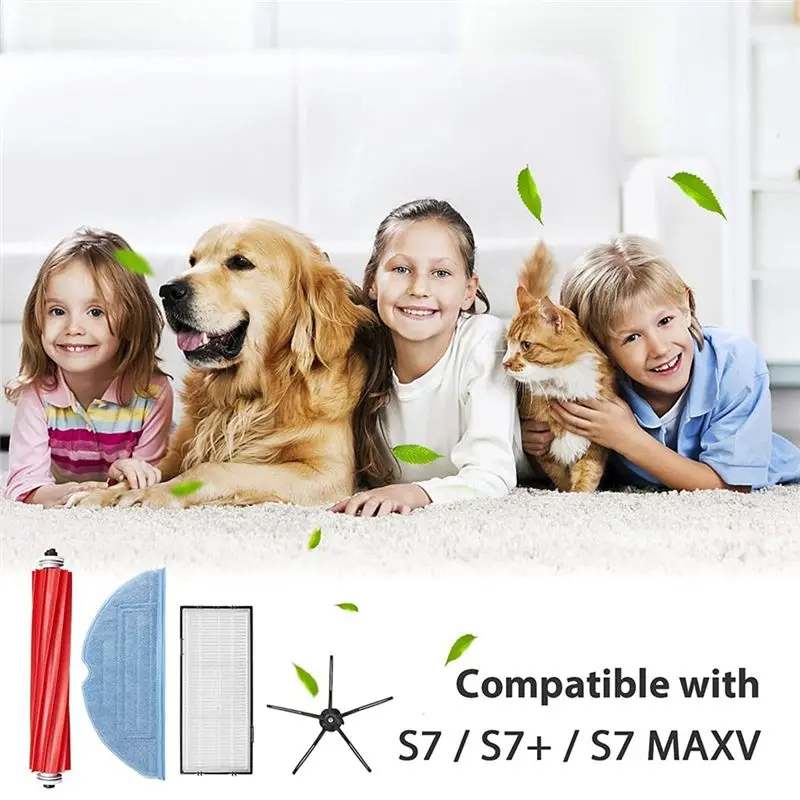 

Комплект аксессуаров для пылесоса Roborock S7 Pro Ultra/S7 MaxV Ultra, основные и боковые щетки, HEPA-фильтры