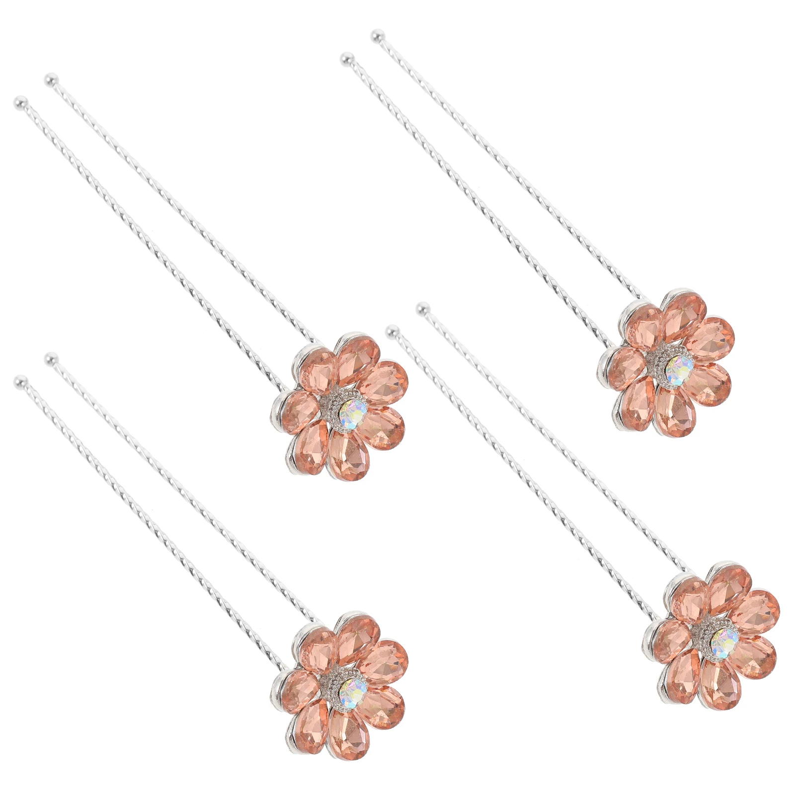 

4 Pcs Hairpin Wedding Bridal Blue Color Women Prom Bride Hair Accessories Wedding Hair Accessories Flower Hairpin