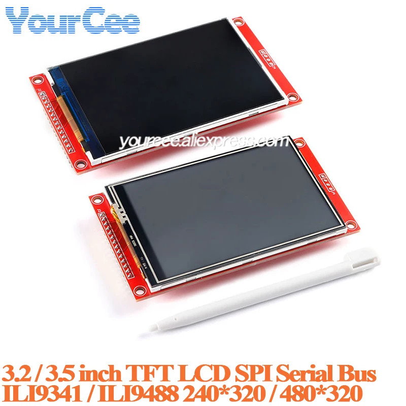 Ekran dotykowy TFT LCD 3.5 3.2 cala, moduł wyświetlacza 3.5" ILI9488 ILI9488 320x480 240*320 SPI Serial STM32 320*480 dla Arduino