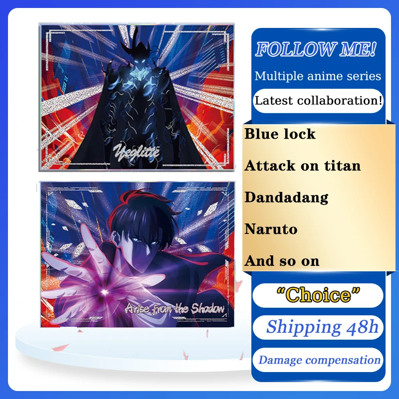 Solo nivelamento 2 acrílico duplo flash papel sung jinwoo figura cor papel colecionável sun suho acessório bery figura decoração brinquedos