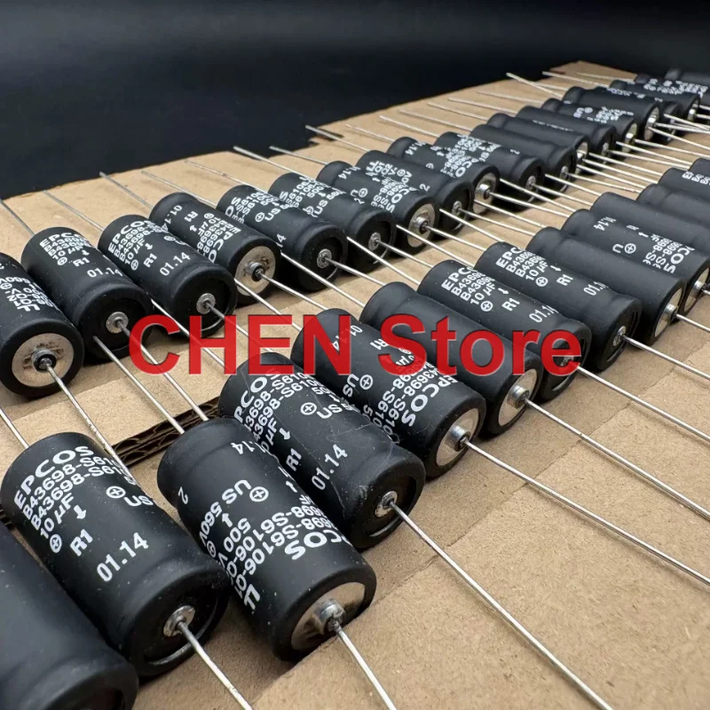 4PCS/lot original EPCOS B43698 10UF 500V 560V 18X30MM axial electrolytic capacitor free shipping B43698S6106Q