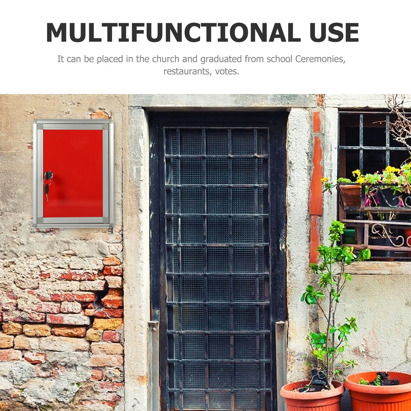 اقتراح جدار جبل صندوق الرسالة خمر سبائك الألومنيوم صندوق البريد للمنزل الكنيسة مدرسة مطعم التصويت قابلة لإعادة الاستخدام الرجعية #1