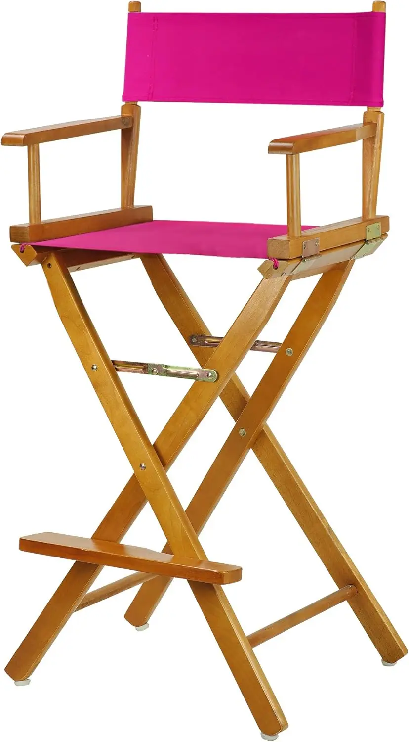 

230-05/021-30 Director Chair 30"" - Bar Height Ey Oakframe/Magenta Canvas